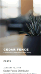 Mobile Screenshot of cedarfencenj.com
